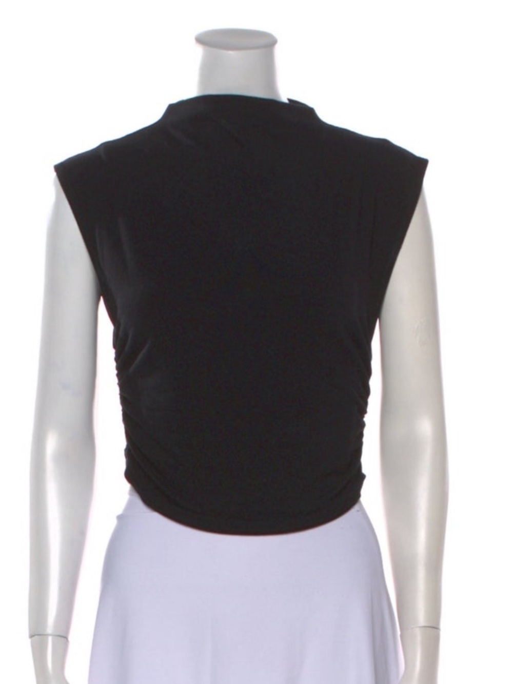 Reformation Black mock neck top